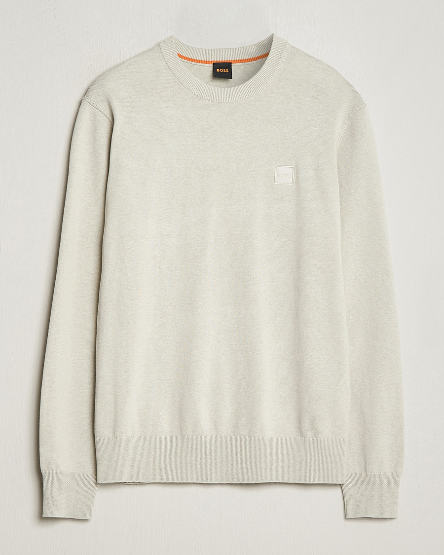 Mies | Puserot | BOSS ORANGE | Kanovano Knitted Sweater Light Beige