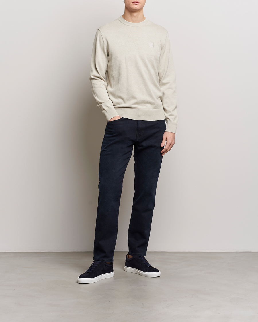 Mies | Puserot | BOSS ORANGE | Kanovano Knitted Sweater Light Beige