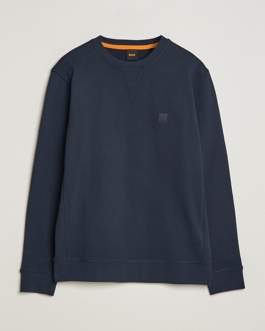 Mies | Puserot | BOSS ORANGE | Westart Logo Sweatshirt Dark Blue