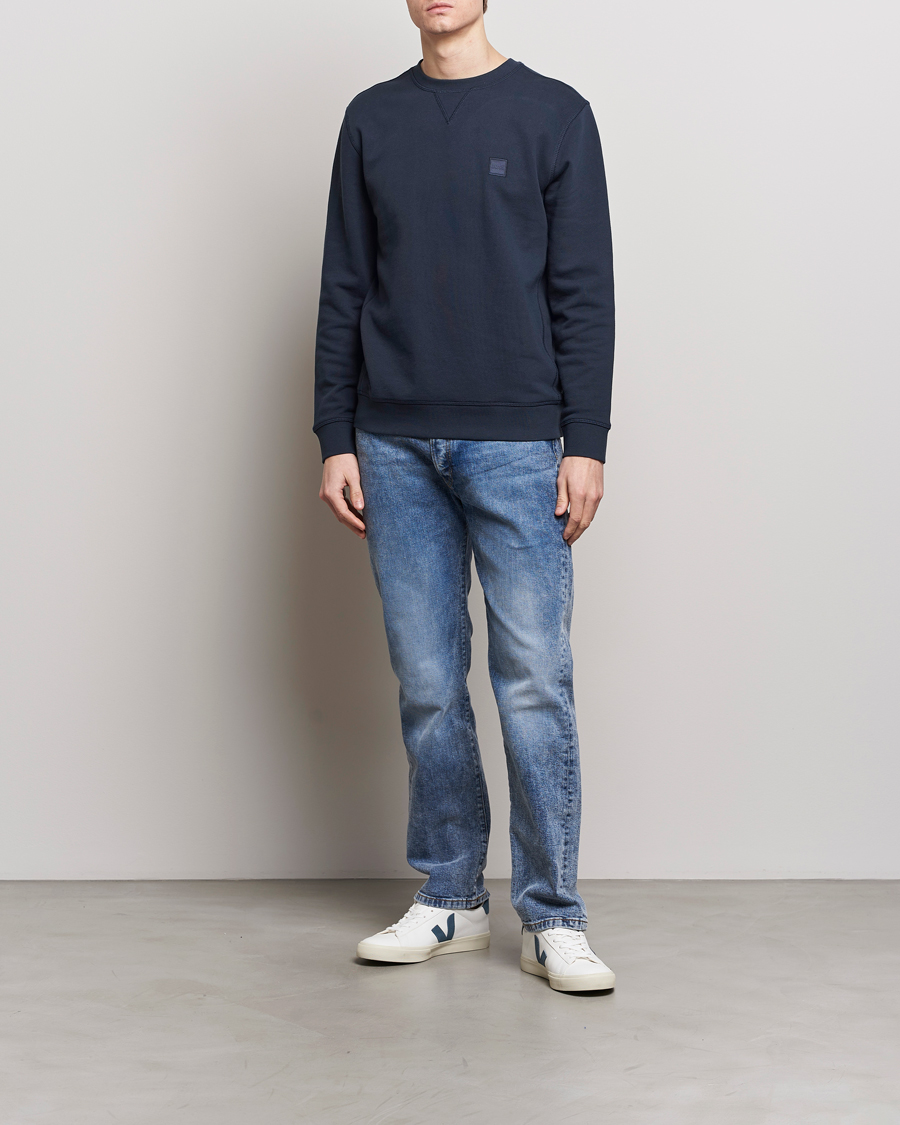 Mies | Puserot | BOSS ORANGE | Westart Logo Sweatshirt Dark Blue