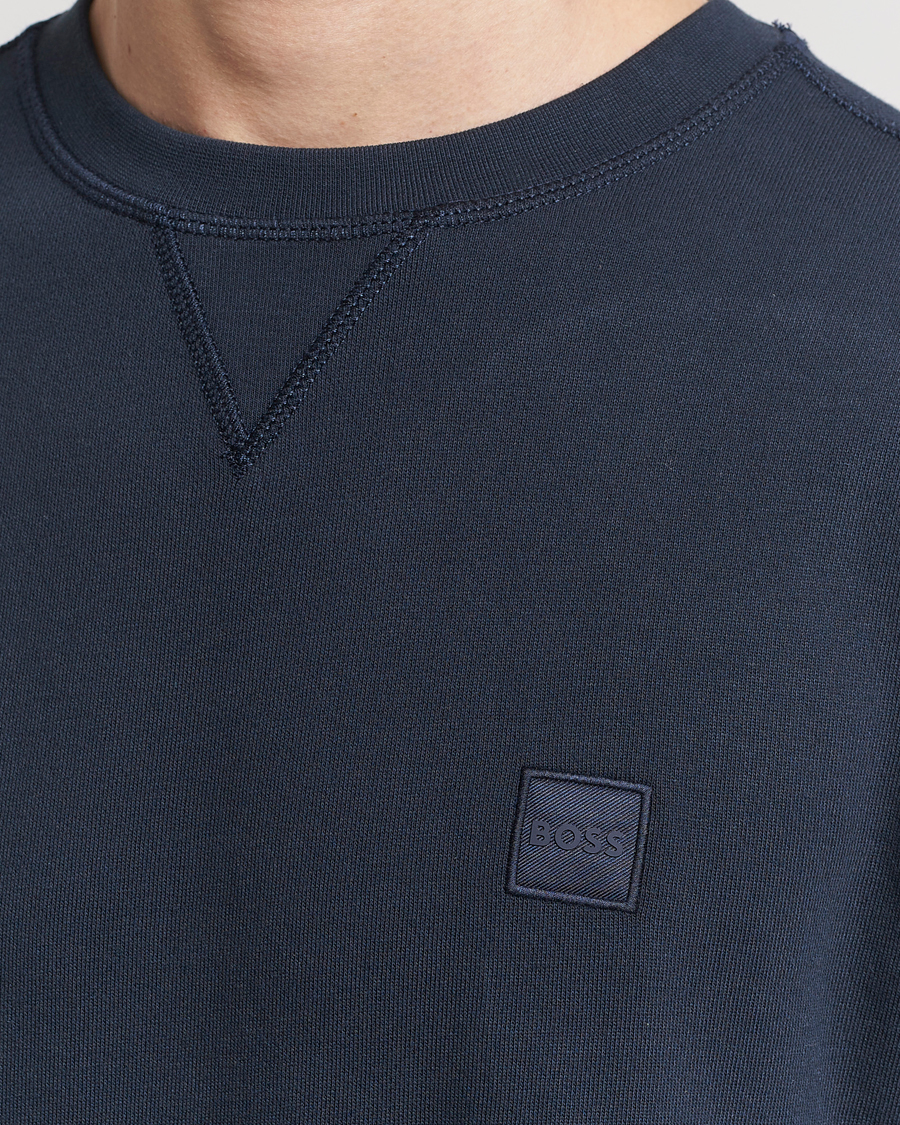 Mies | Puserot | BOSS ORANGE | Westart Logo Sweatshirt Dark Blue