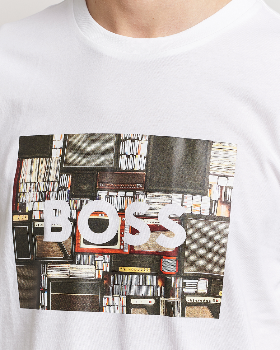 Mies | T-paidat | BOSS ORANGE | Heavy Logo T-Shirt White