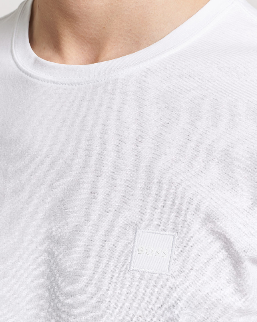Mies | T-paidat | BOSS ORANGE | Tales Logo Crew Neck T-Shirt White