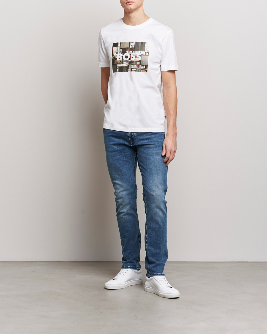 Mies | Farkut | BOSS ORANGE | Delaware Slim Fit Stretch Jeans Bright Blue