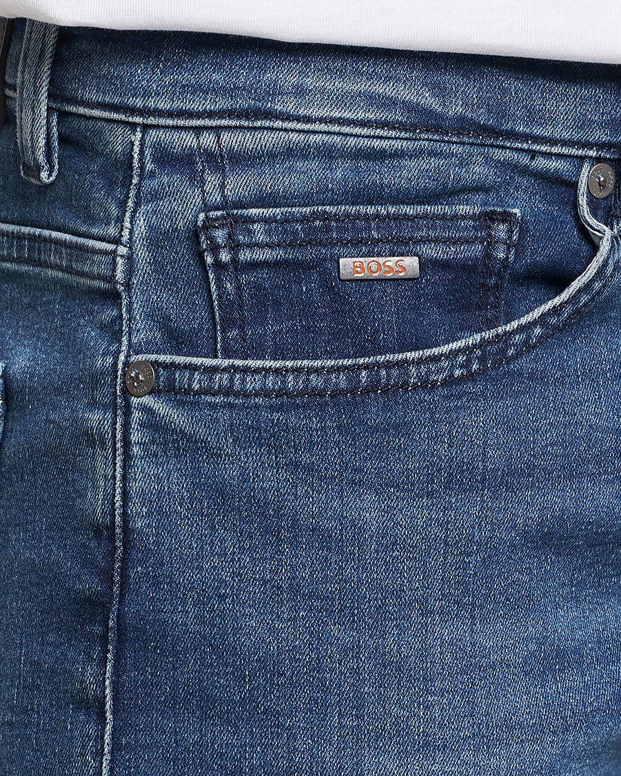 Mies | Farkut | BOSS ORANGE | Delaware Slim Fit Stretch Jeans Bright Blue