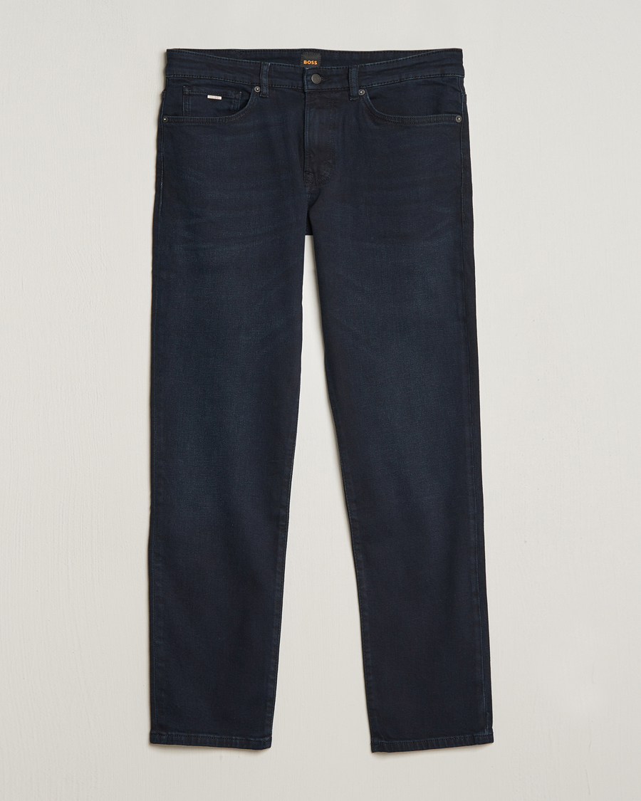 Mies | Farkut | BOSS ORANGE | Re.Maine Regular Fit Stretch Jeans Dark Blue