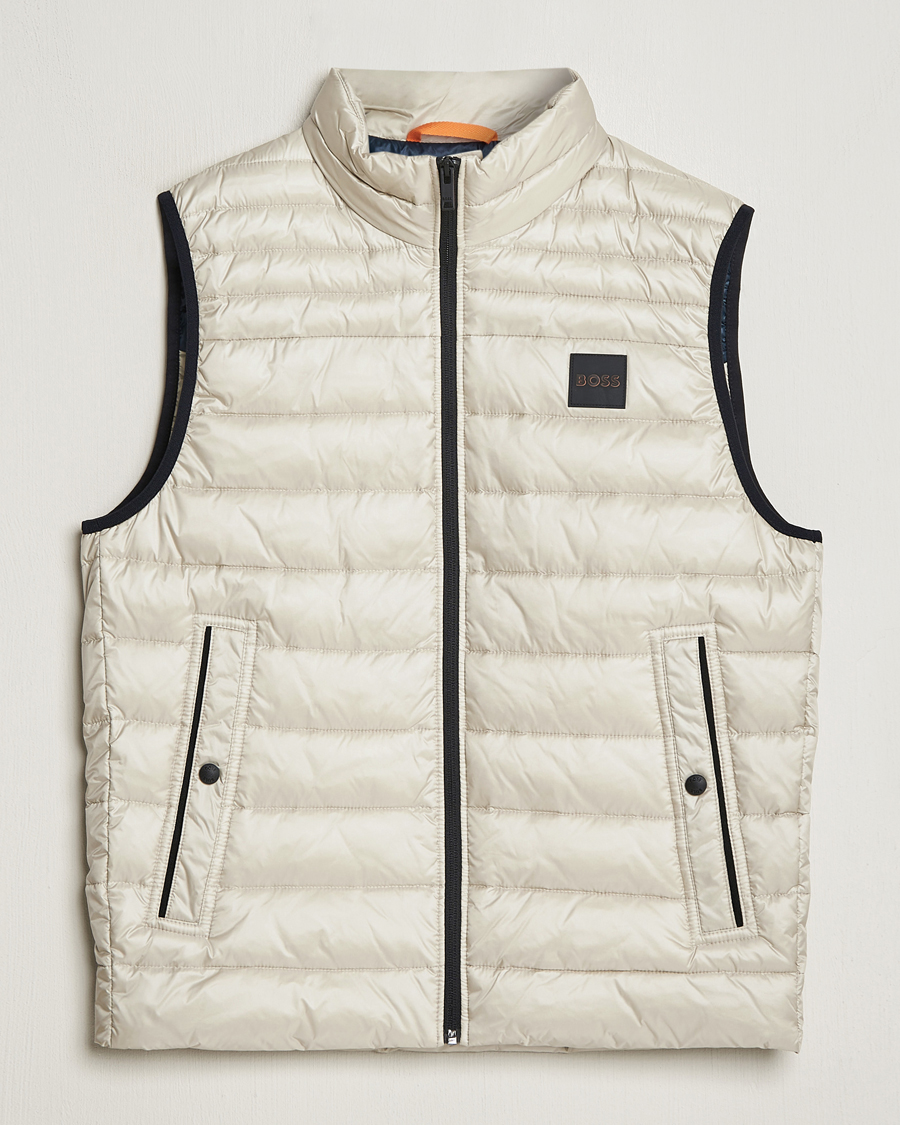 Mies | Takit | BOSS ORANGE | Odeno1 Down Vest Light Beige