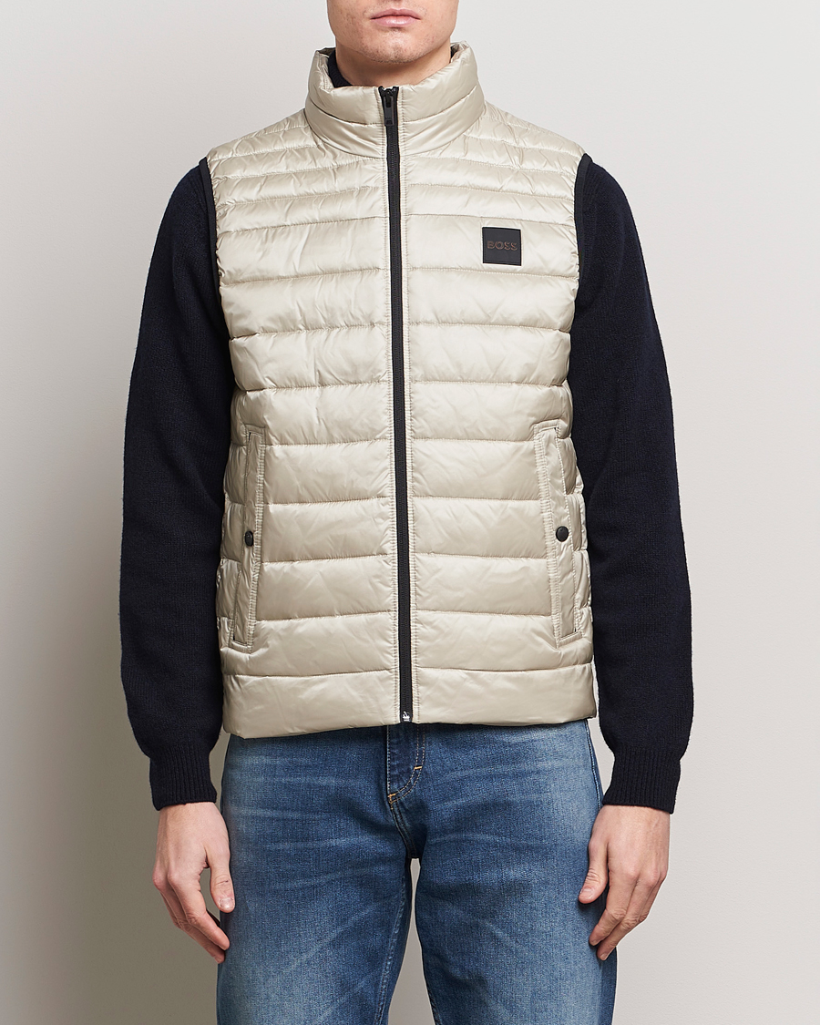 Mies | Takit | BOSS ORANGE | Odeno1 Down Vest Light Beige
