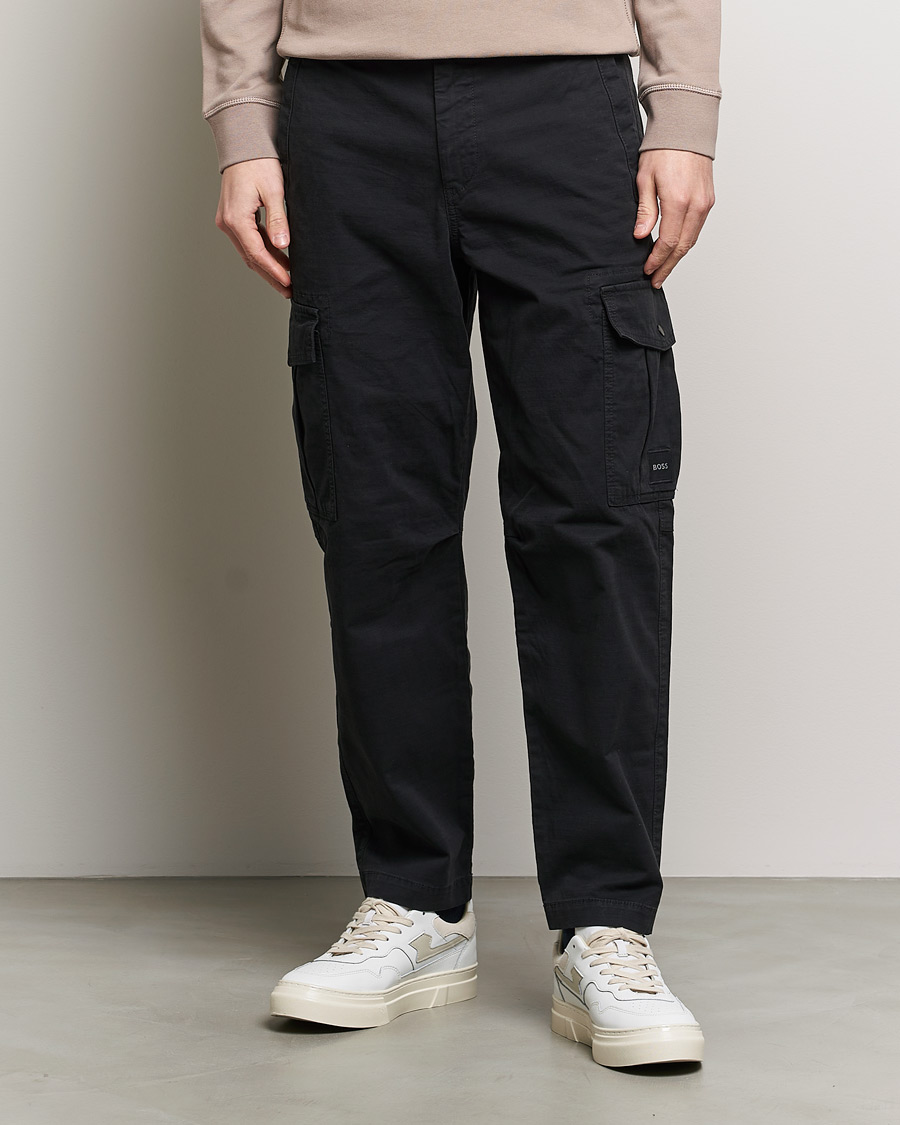 Mies | Housut | BOSS ORANGE | Sisla 5-Pocket Cargo Pants Black