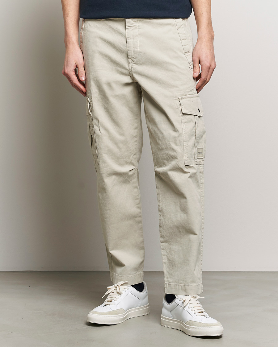 Mies | Housut | BOSS ORANGE | Sisla 5-Pocket Cargo Pants Light Beige