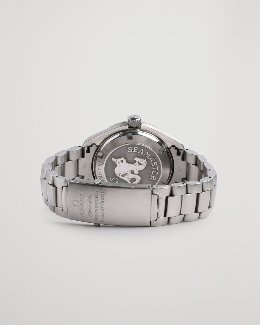 Mies | Omega Pre-Owned Seamaster Planet Ocean 2201.51.00 Steel Black Silver | Omega Pre-Owned | Seamaster Planet Ocean 2201.51.00 Steel Black Silver