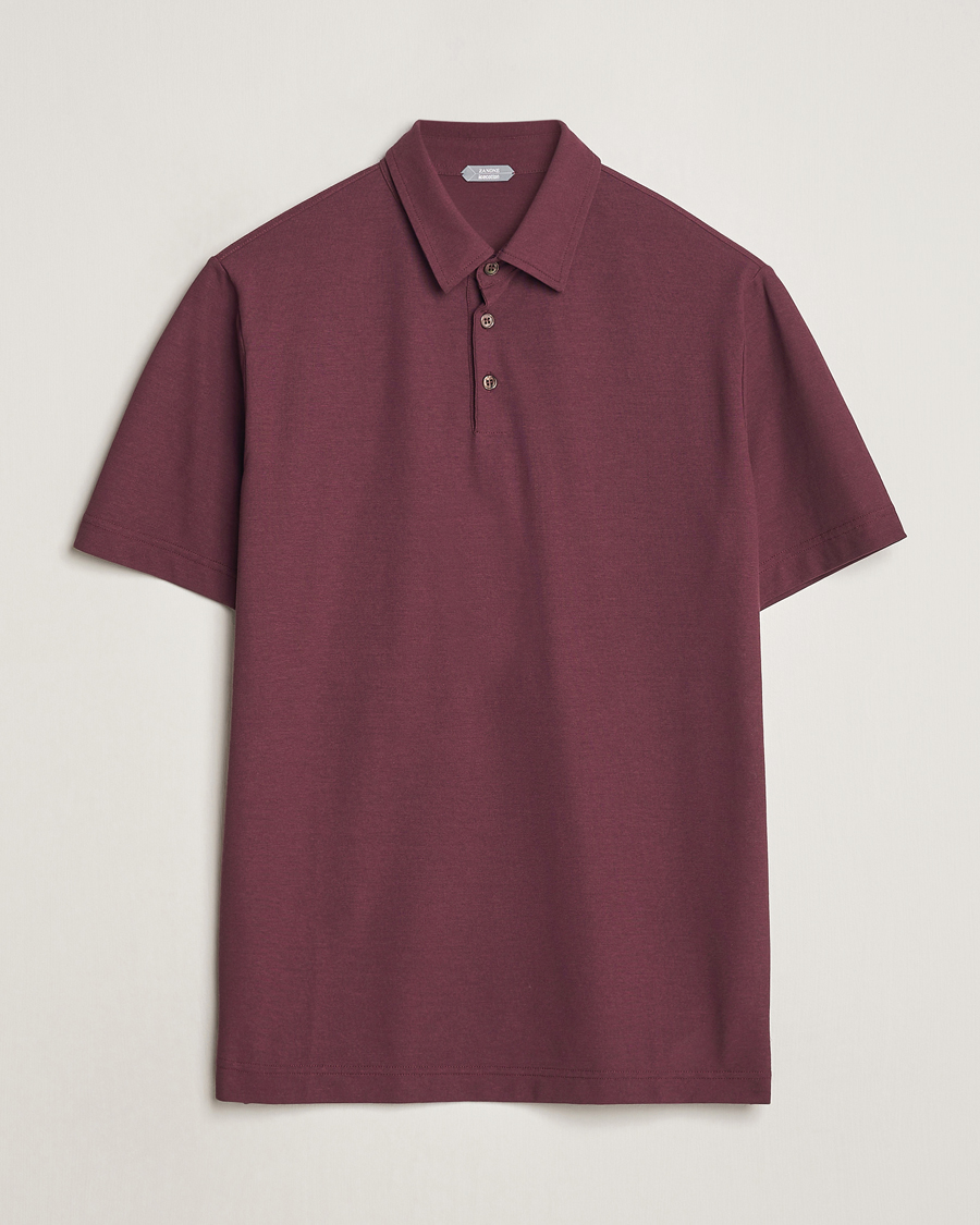 Mies | Pikeet | Zanone | Ice Cotton Polo Burgundy