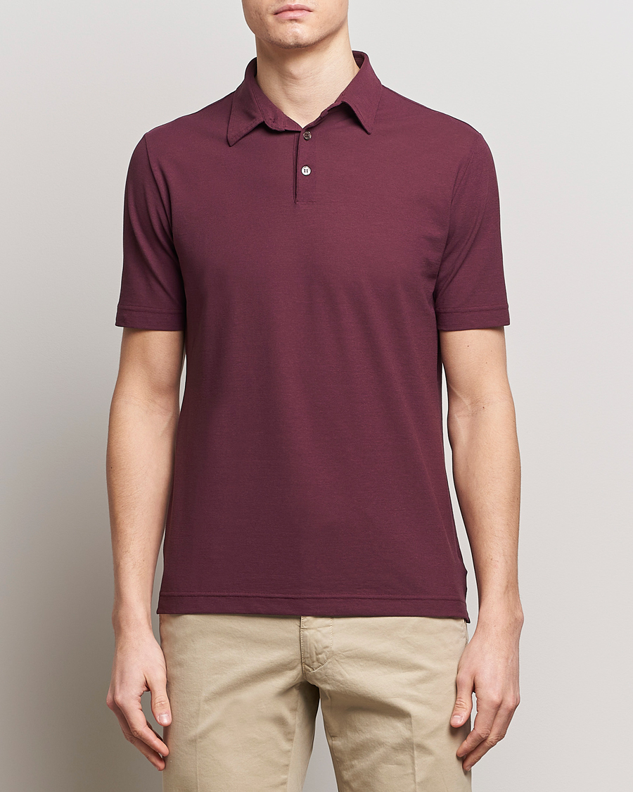 Mies | Pikeet | Zanone | Ice Cotton Polo Burgundy
