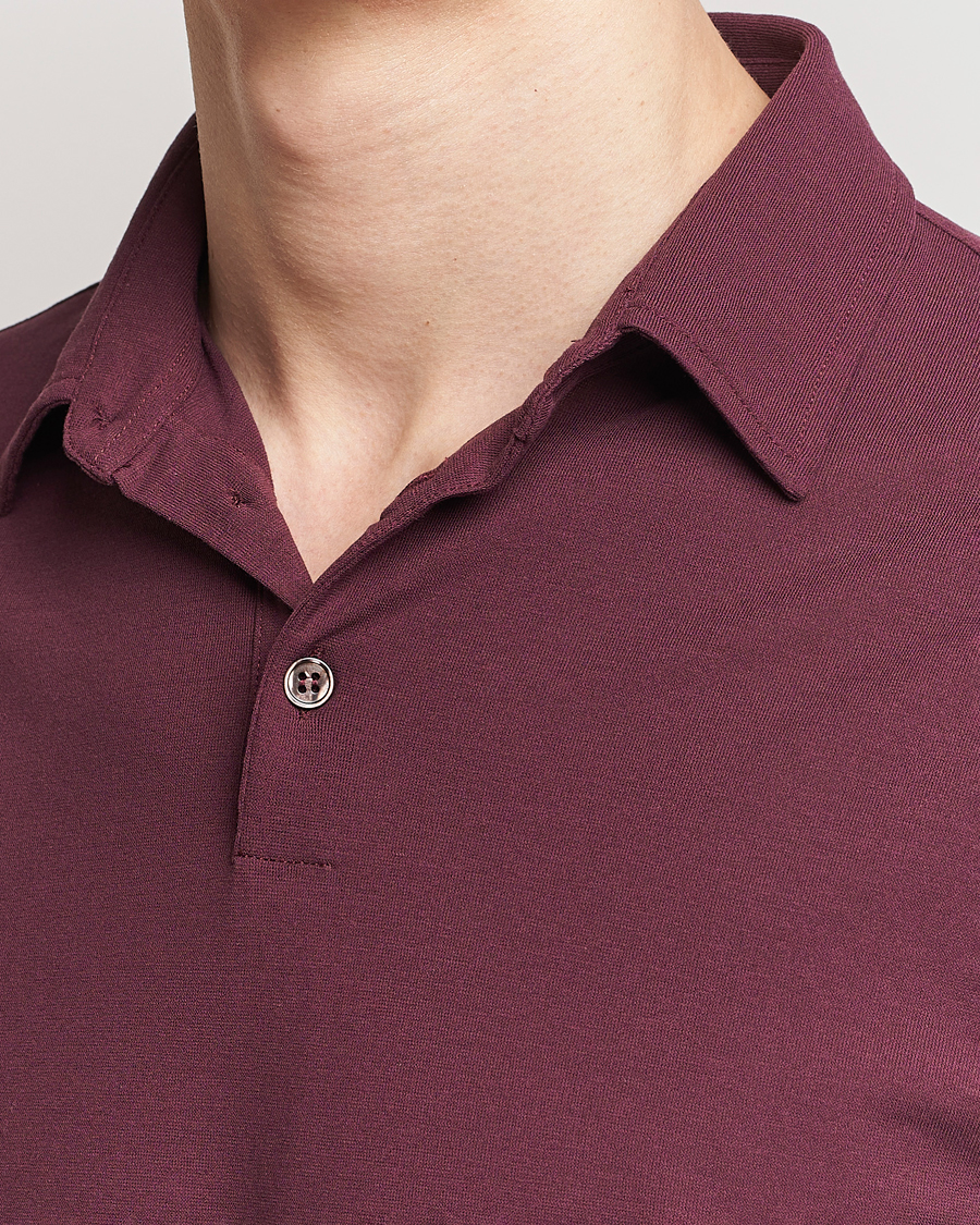 Mies | Pikeet | Zanone | Ice Cotton Polo Burgundy