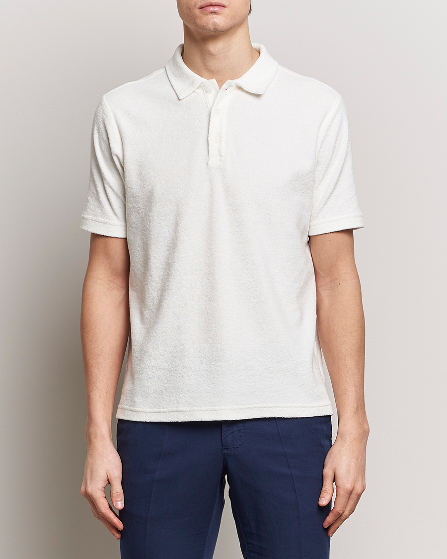 Mies | Pikeet | Zanone | Terry Cotton Polo White
