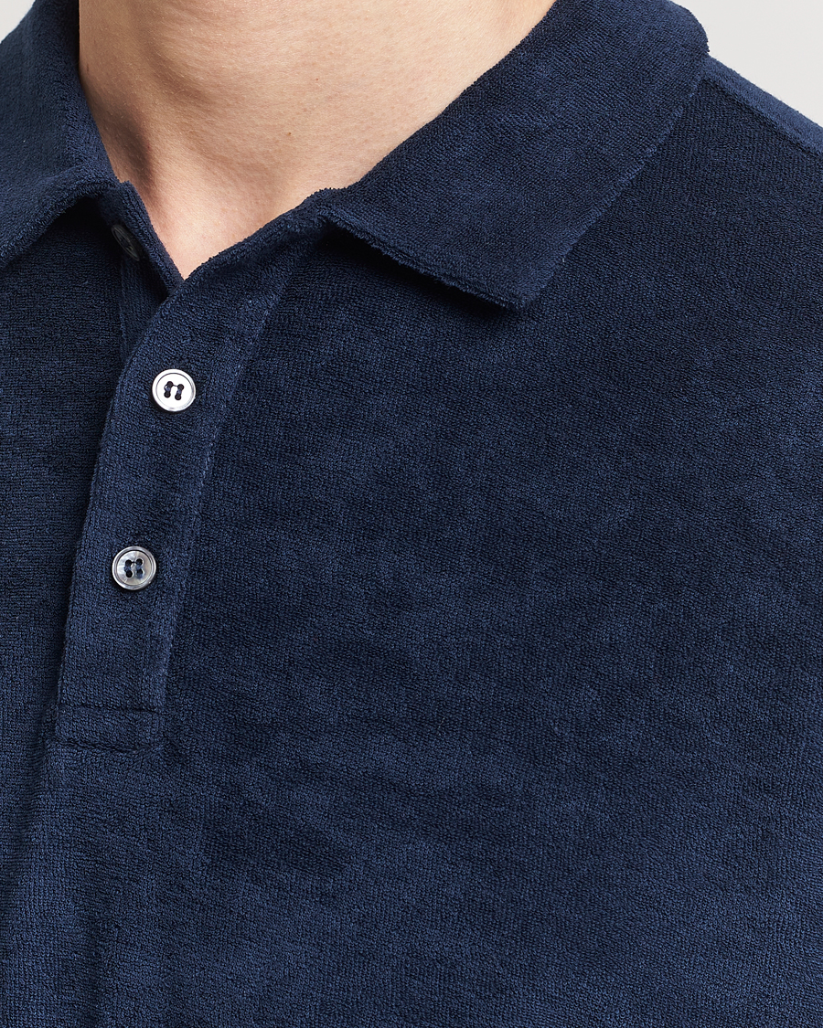 Mies | Pikeet | Zanone | Terry Cotton Polo Navy