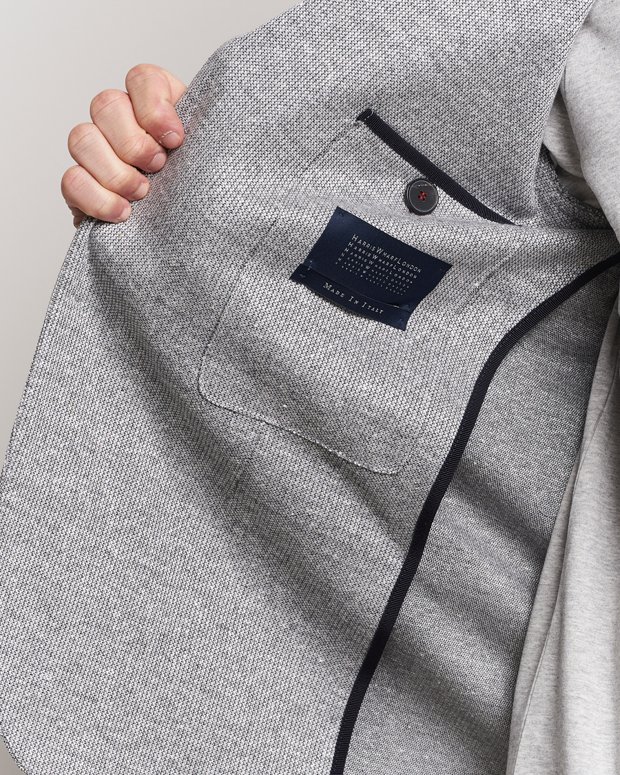 Mies | Pikkutakit | Harris Wharf London | Linen Blend Blazer Grey