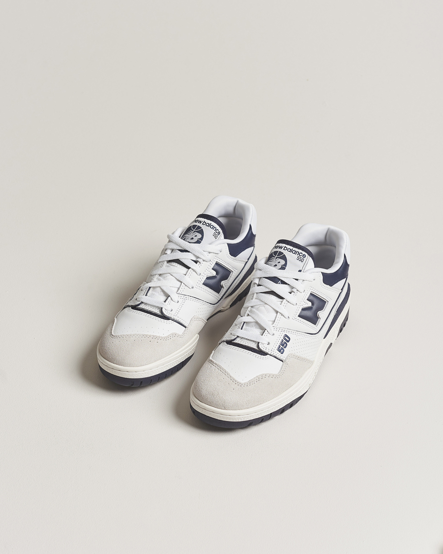 Mies | New Balance 550 Sneakers White/Navy | New Balance | 550 Sneakers White/Navy