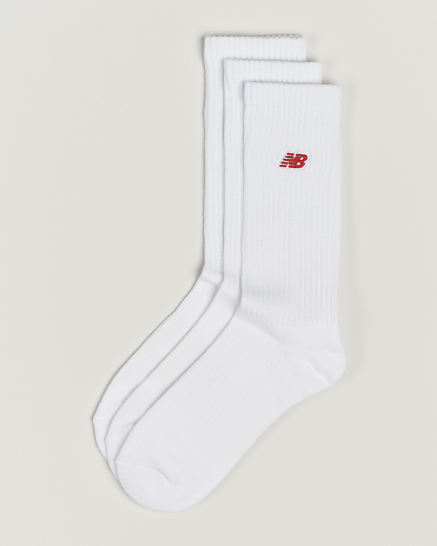Mies | Alusvaatteet | New Balance | 3-Pack Patch Logo Socks White