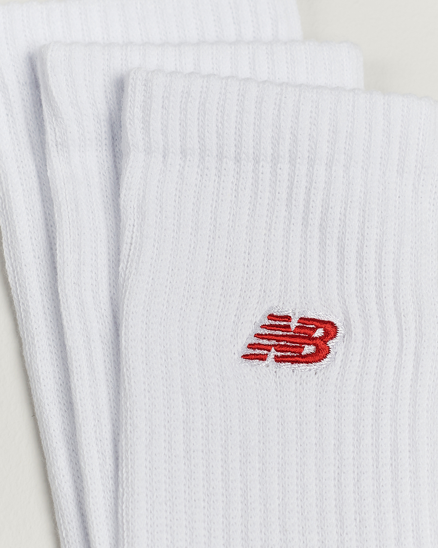 Mies | Osastot | New Balance | 3-Pack Patch Logo Socks White