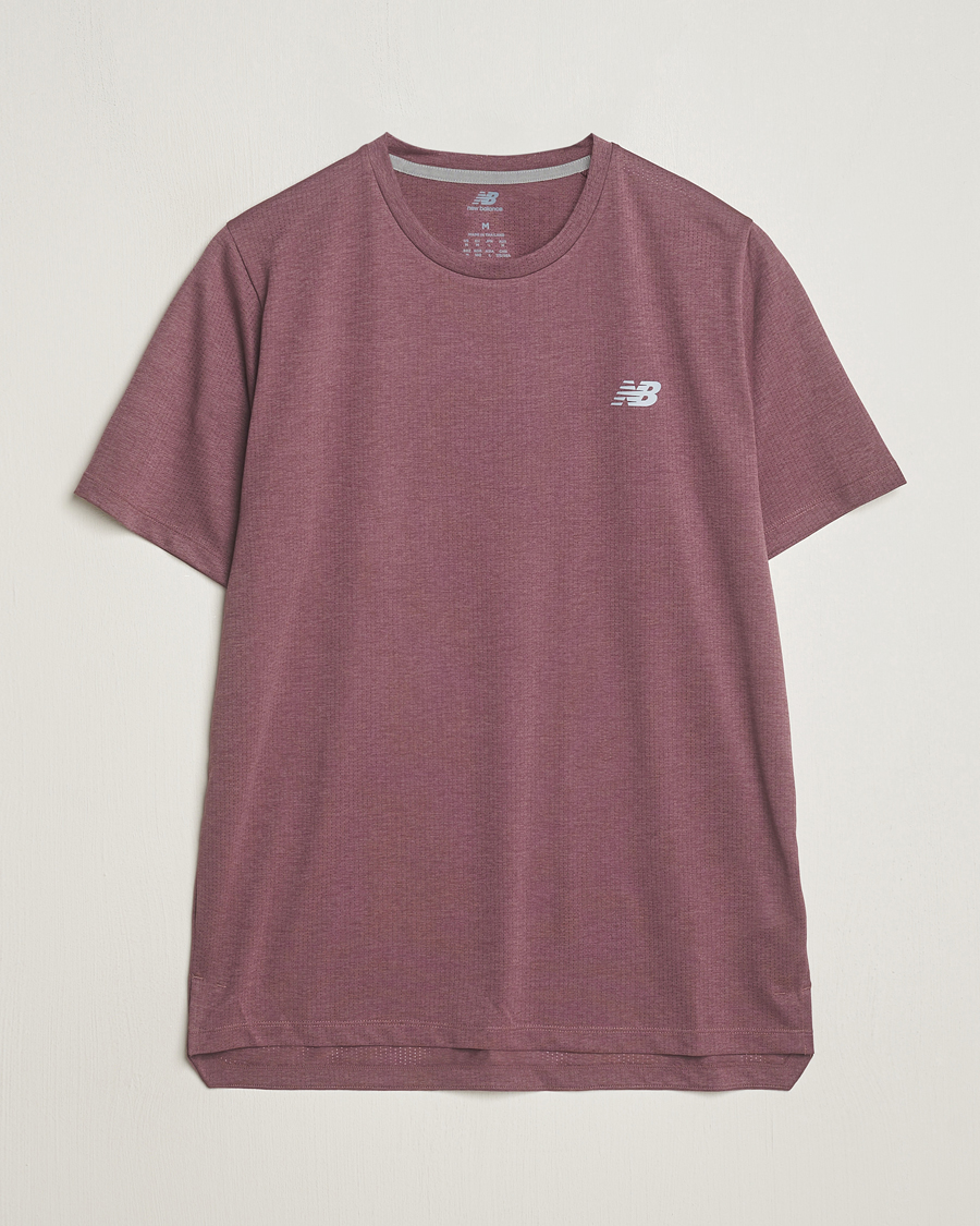 Mies | T-paidat | New Balance Running | Athletics Run T-Shirt Licorice Heather