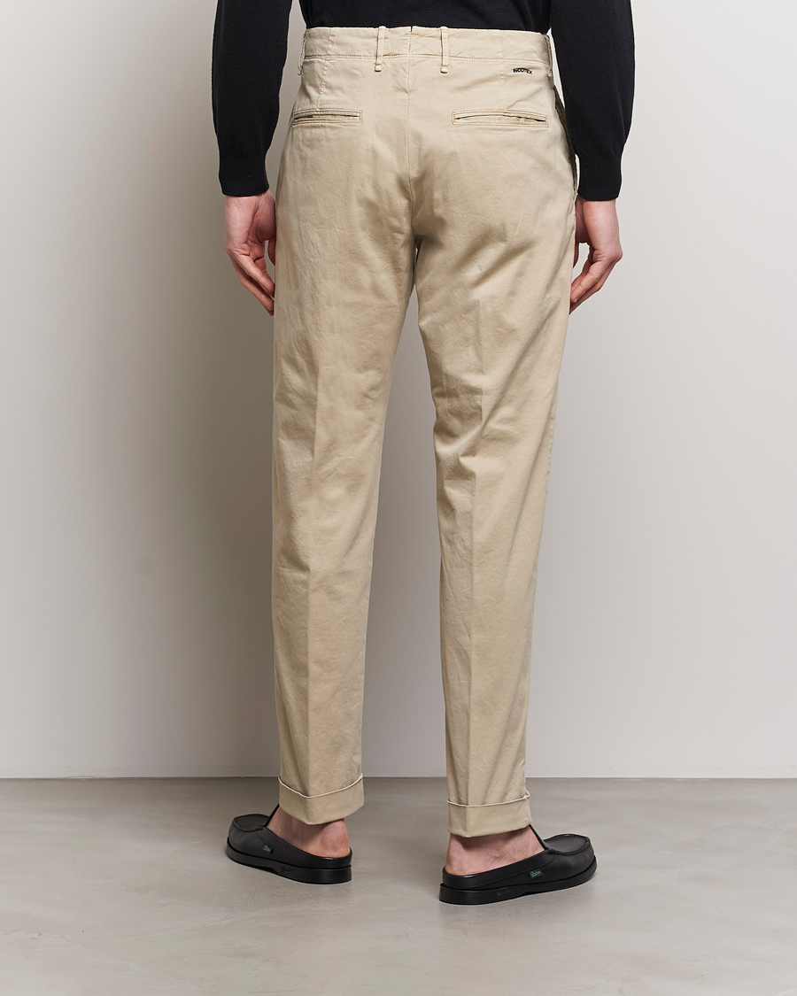 Mies | Housut | Incotex | Regular Fit Cotton Stretch Slacks Beige