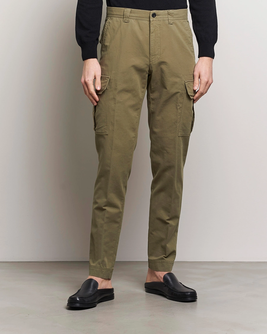 Mies | Cargo-housut | Incotex | Slim Fit Cargo Pants Military Green