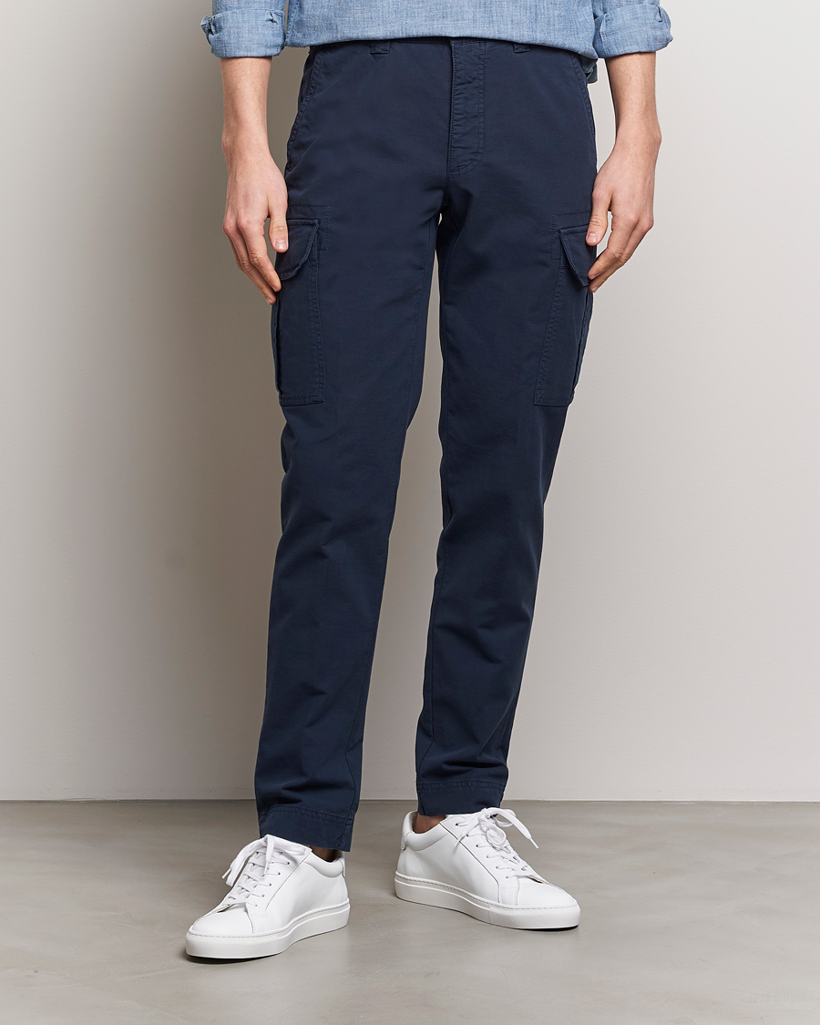 Mies | Housut | Incotex | Slim Fit Cargo Pants Navy