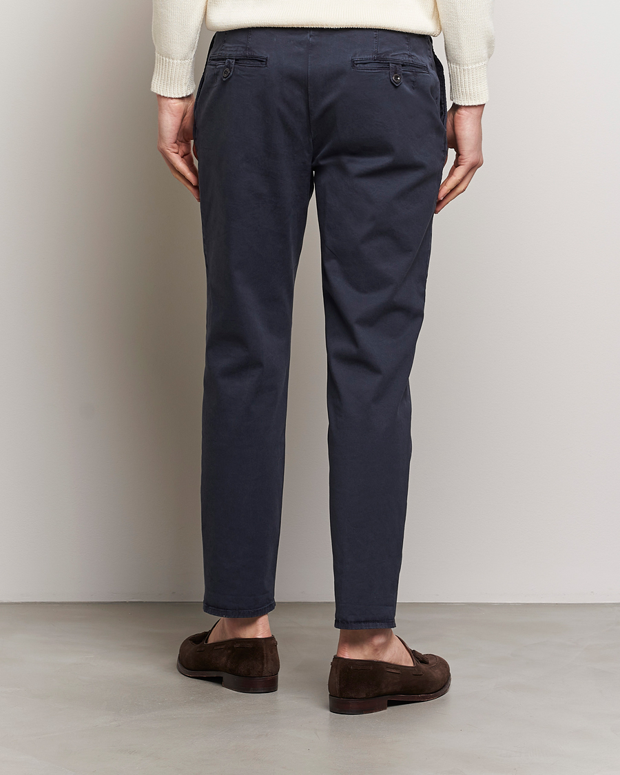 Mies | Housut | Incotex | Tapered Fit Pleated Slacks Navy