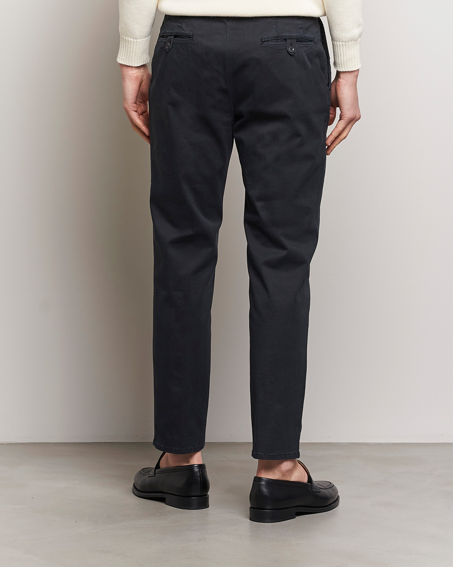 Mies | Housut | Incotex | Tapered Fit Pleated Slacks Black