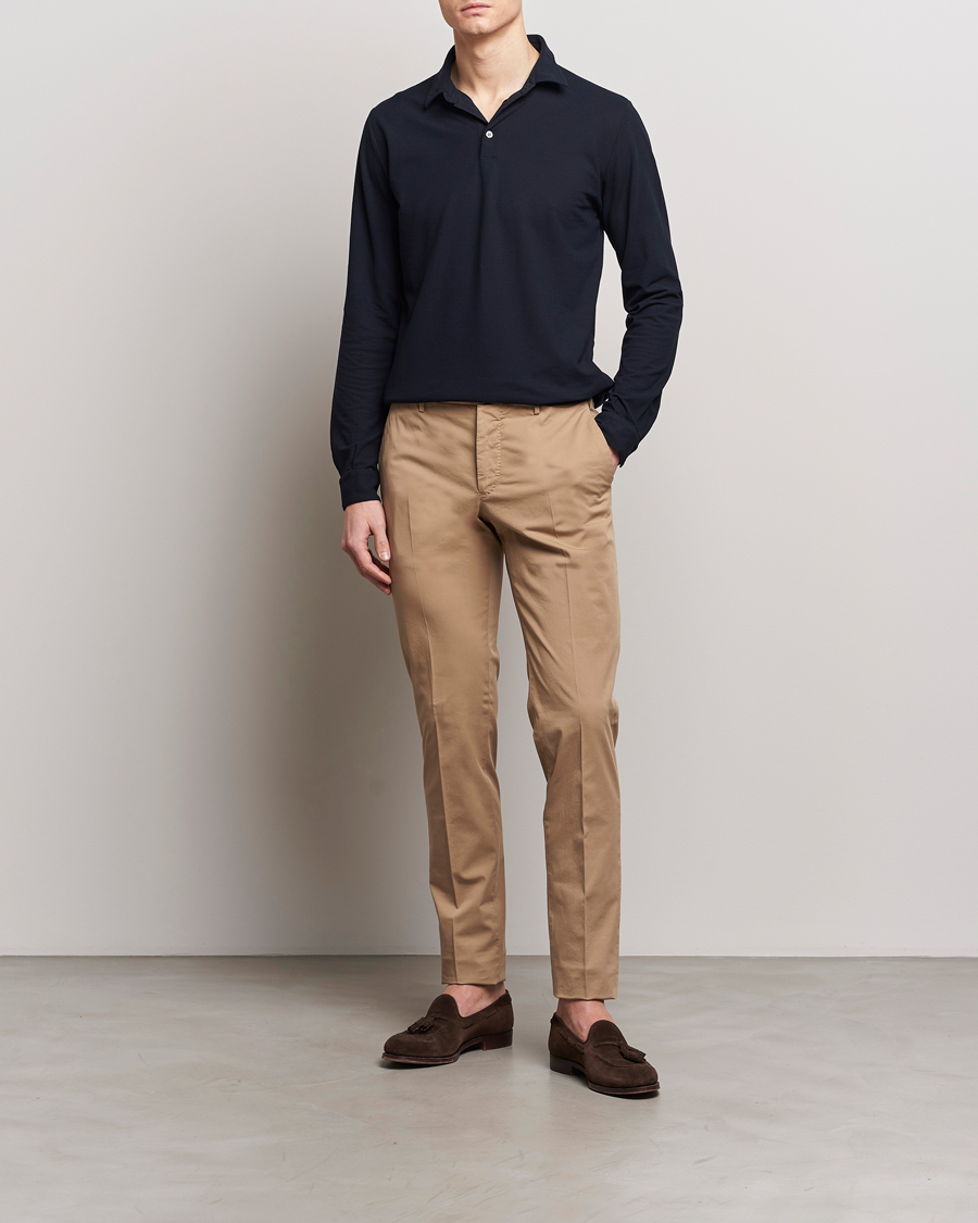 Mies | Housut | Incotex | Slim Fit Comfort Chinos Beige