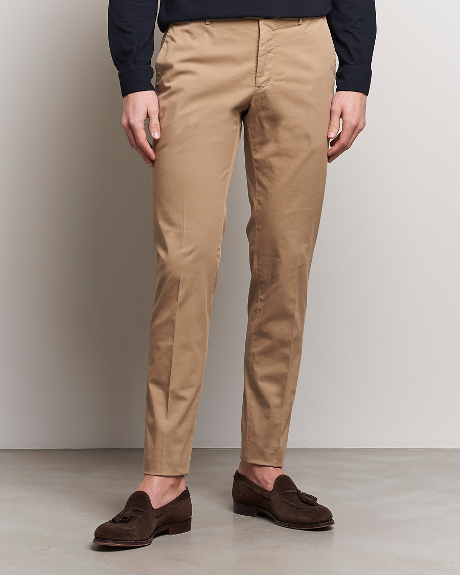 Mies | Housut | Incotex | Slim Fit Comfort Chinos Beige