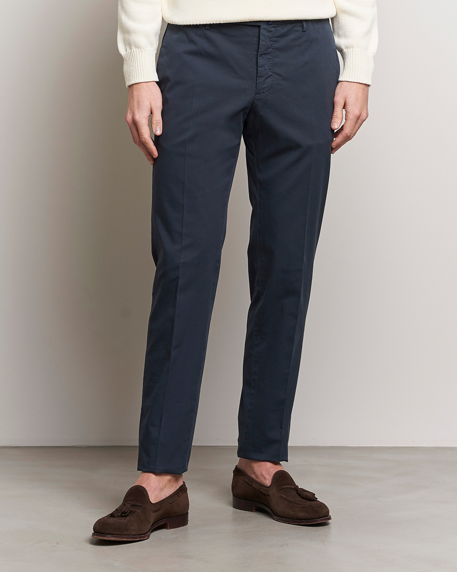 Mies | Housut | Incotex | Slim Fit Comfort Chinos Navy