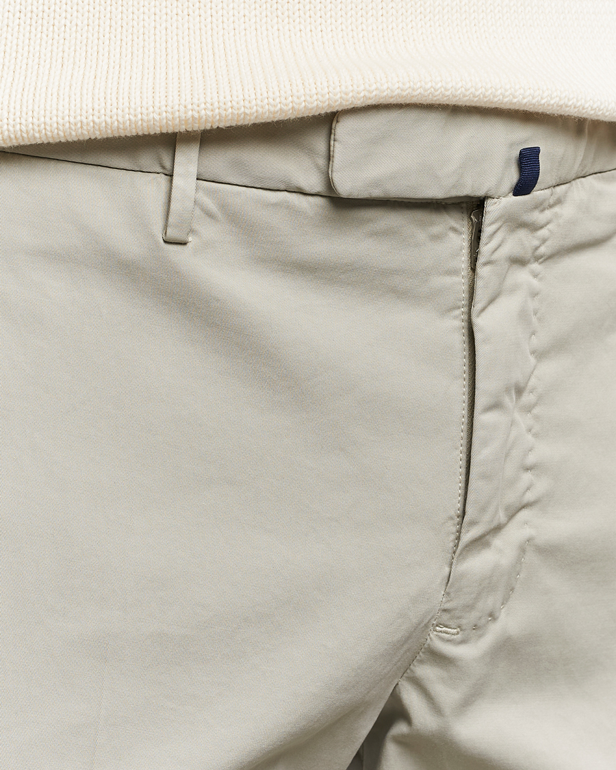 Mies | Housut | Incotex | Slim Fit Comfort Chinos Light Grey