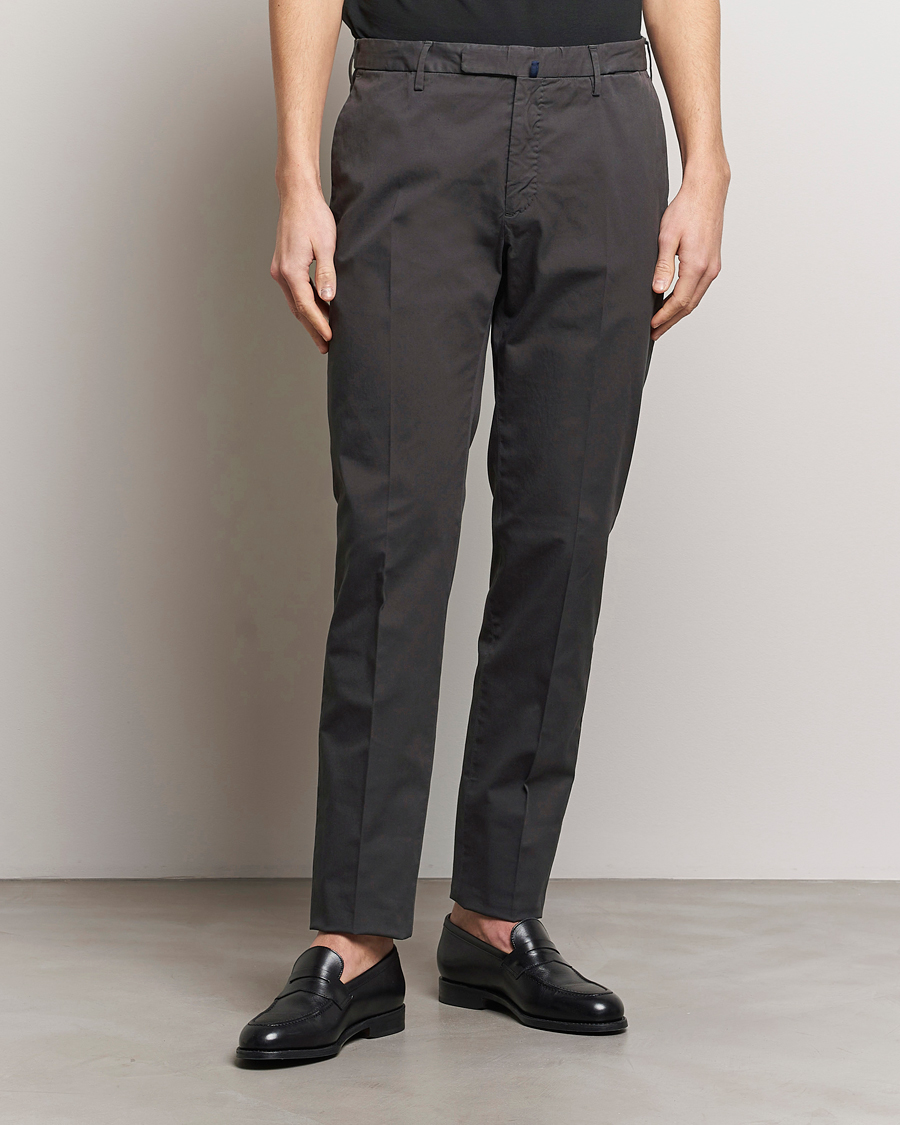 Mies | Housut | Incotex | Slim Fit Comfort Chinos Charcoal