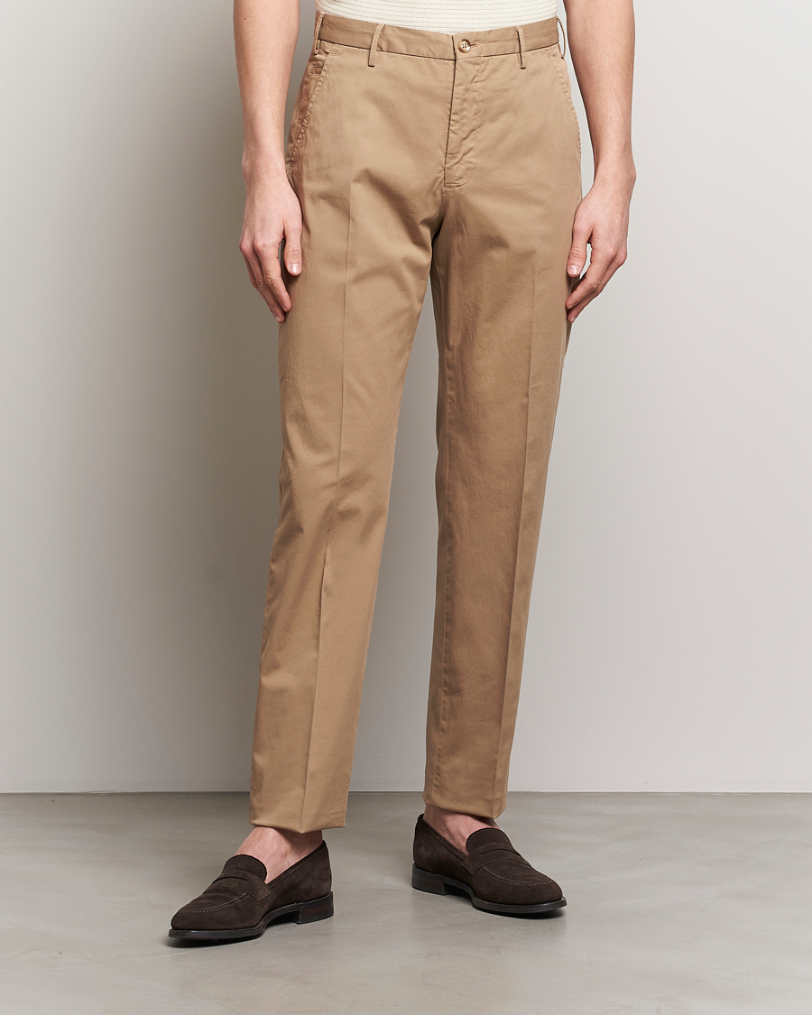 Mies |  | Incotex | Straight Fit Garment Dyed Chinos Beige