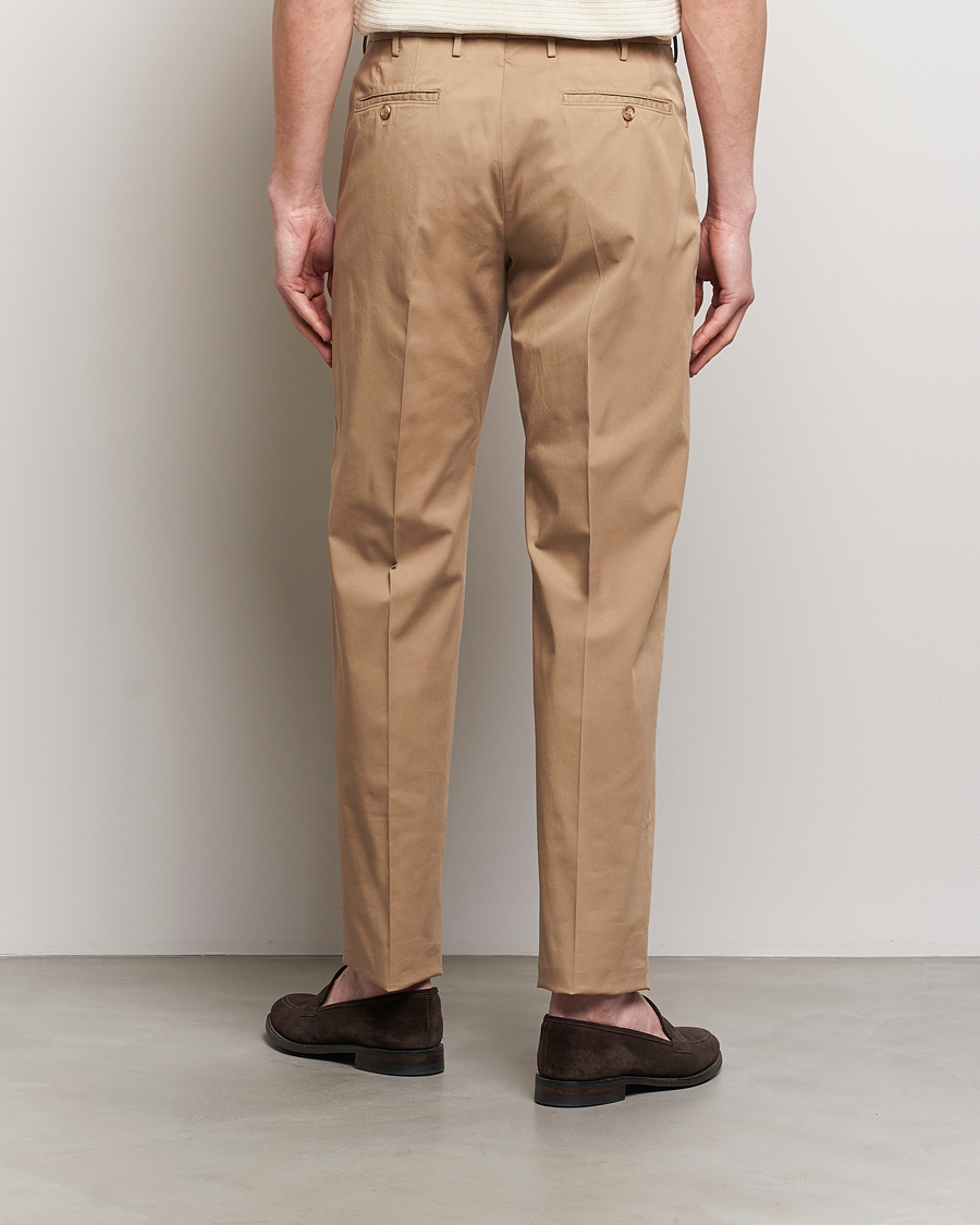 Mies | Housut | Incotex | Straight Fit Garment Dyed Chinos Beige