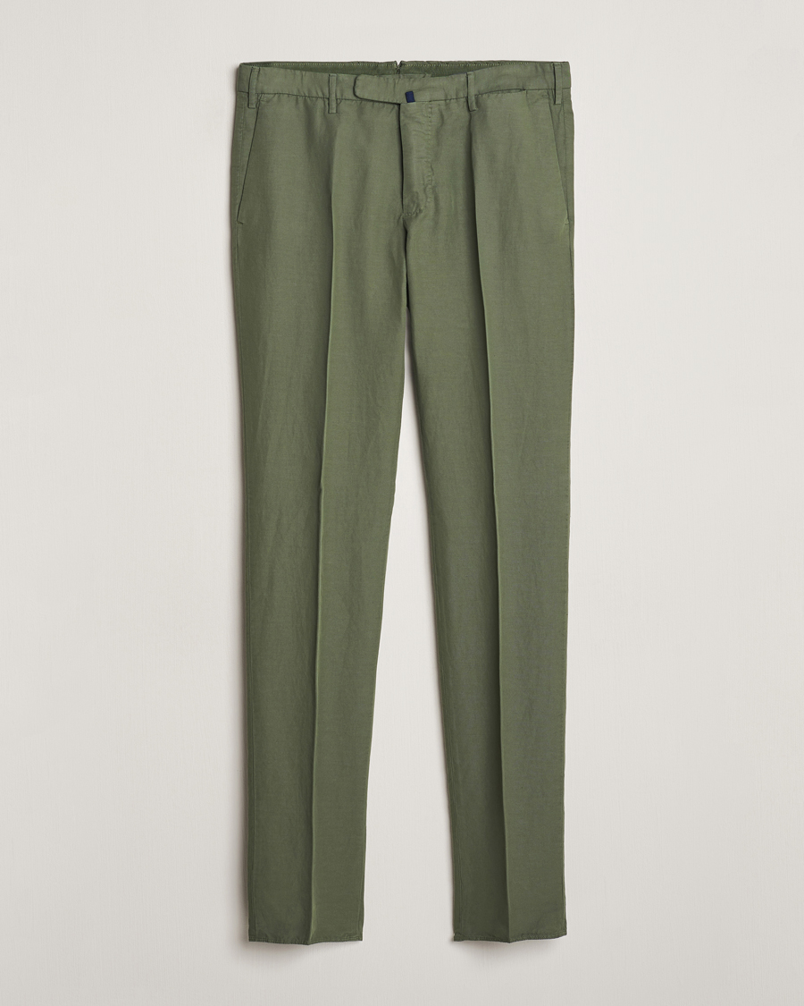 Mies | Housut | Incotex | Slim Fit Chinolino Trousers Dark Green