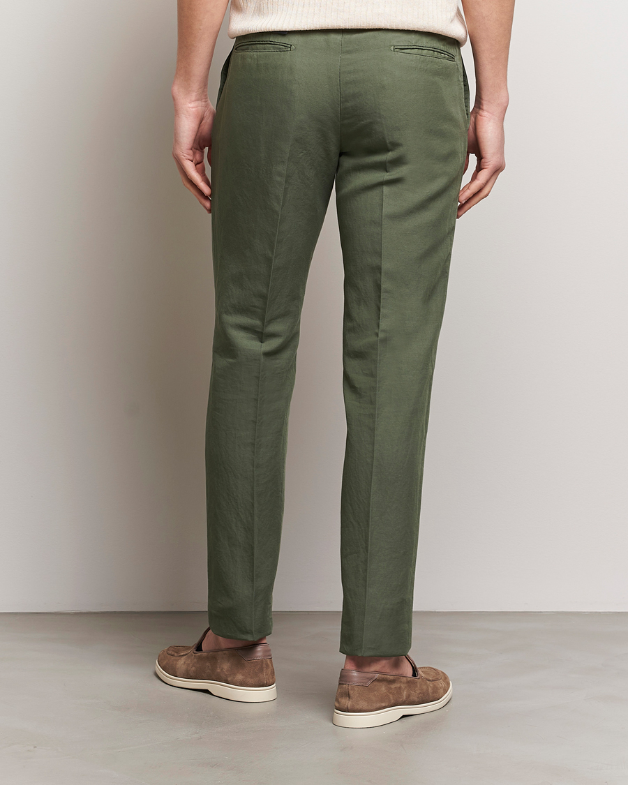 Mies | Housut | Incotex | Slim Fit Chinolino Trousers Dark Green