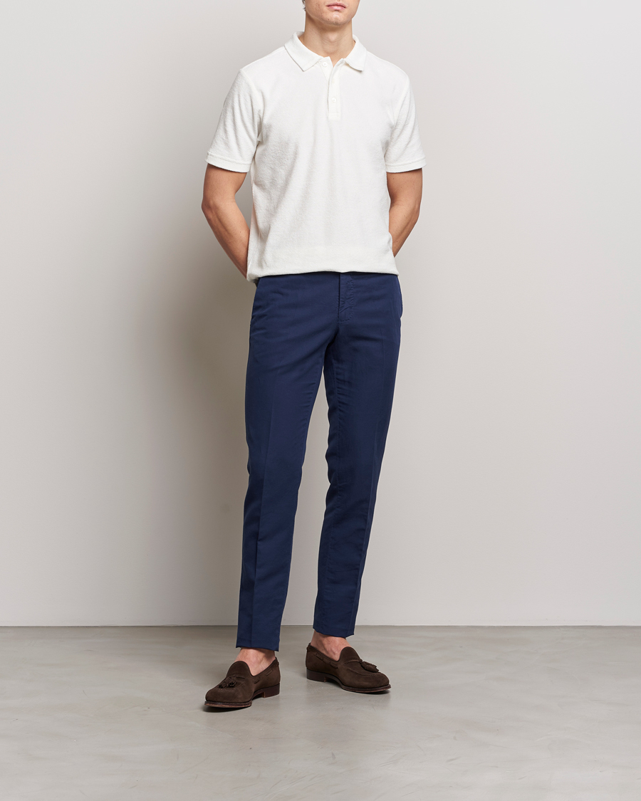 Mies | Housut | Incotex | Slim Fit Chinolino Trousers Navy