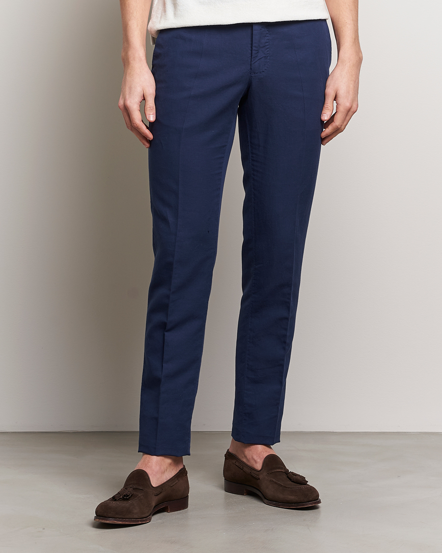 Mies | Housut | Incotex | Slim Fit Chinolino Trousers Navy