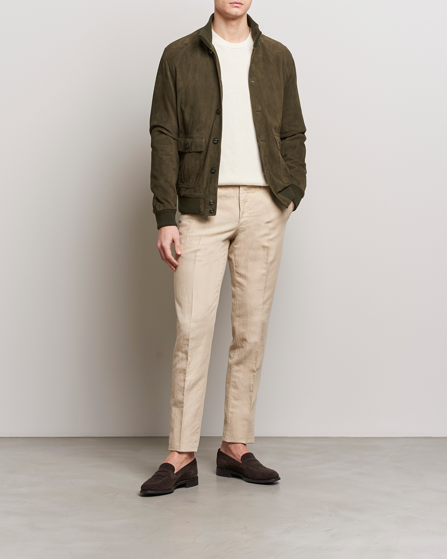 Mies | Housut | Incotex | Slim Fit Chinolino Trousers Light Beige