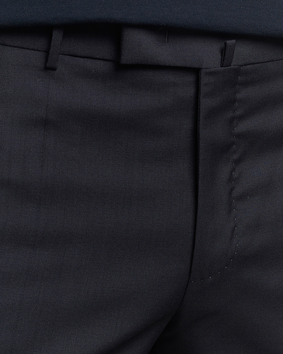 Mies | Housut | Incotex | Slim Fit Tropical Wool Trousers Navy