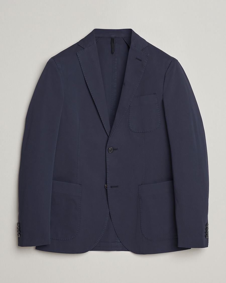 Mies | Pikkutakit | Incotex | Unconstructed Comfort Cotton Blazer Navy
