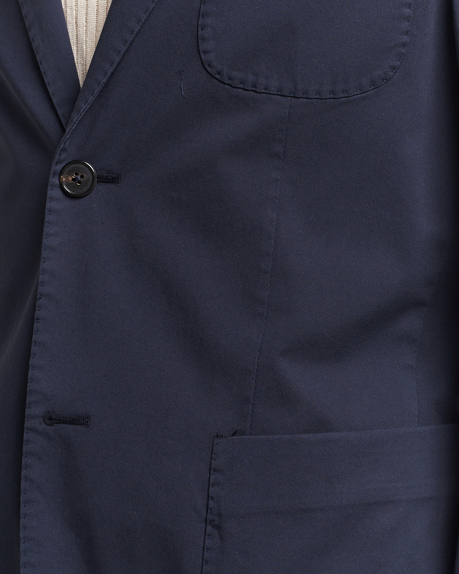 Mies | Pikkutakit | Incotex | Unconstructed Comfort Cotton Blazer Navy