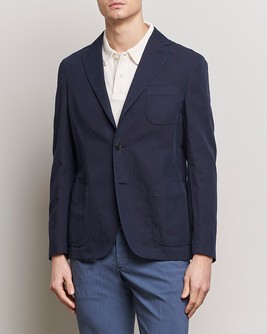 Mies | Pikkutakit | Incotex | Unconstructed Chinolino Blazer Navy