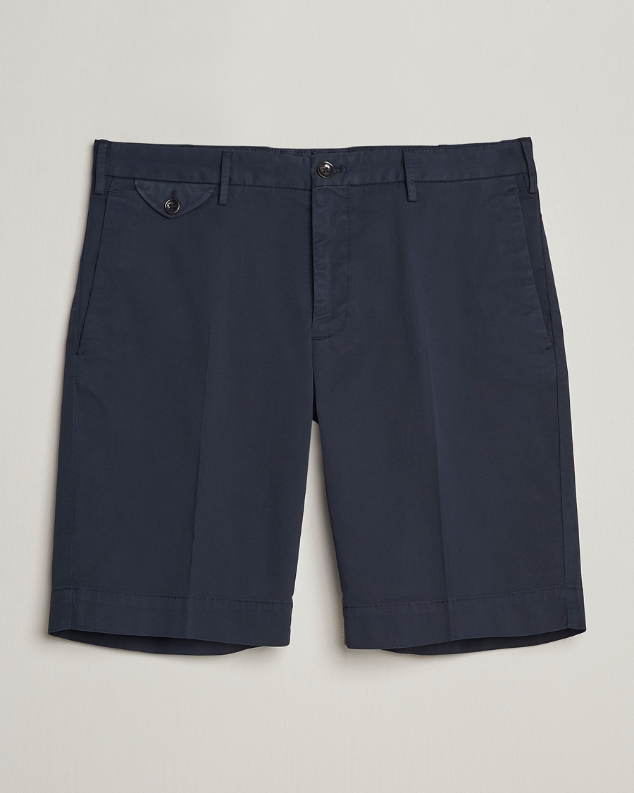 Mies | Shortsit | Incotex | Cotton Comfort Shorts Navy