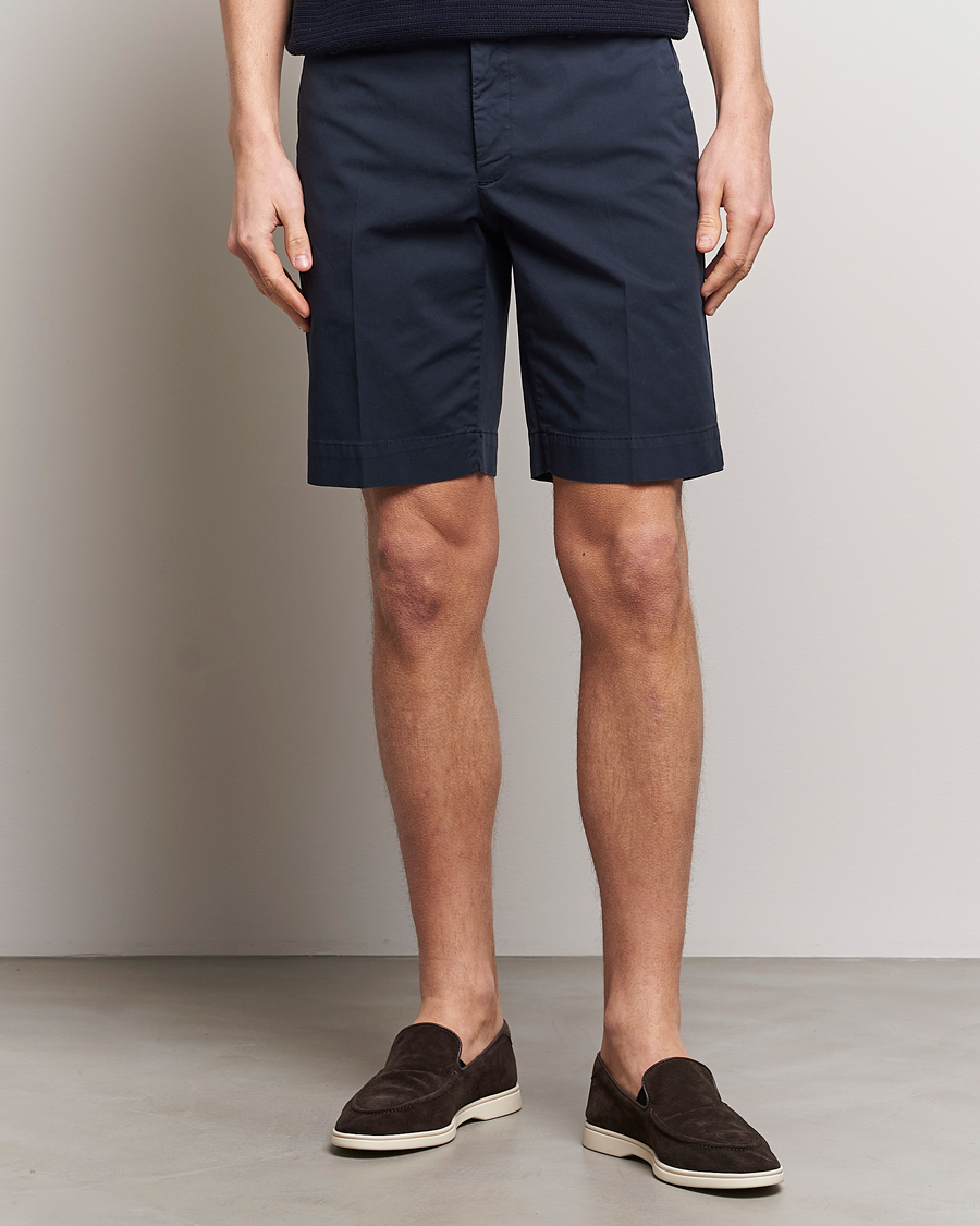 Mies | Vaatteet | Incotex | Cotton Comfort Shorts Navy