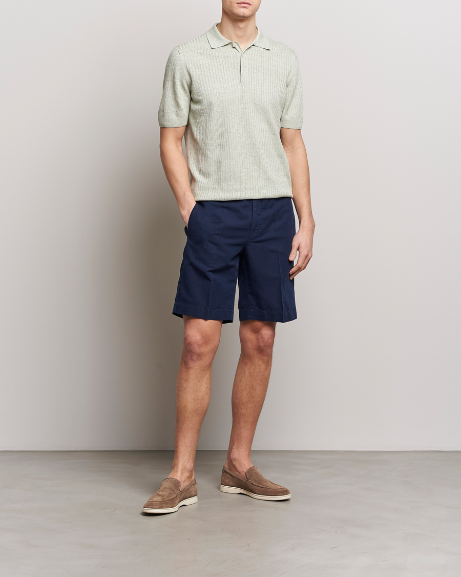 Mies | Shortsit | Incotex | Chinolino Shorts Navy