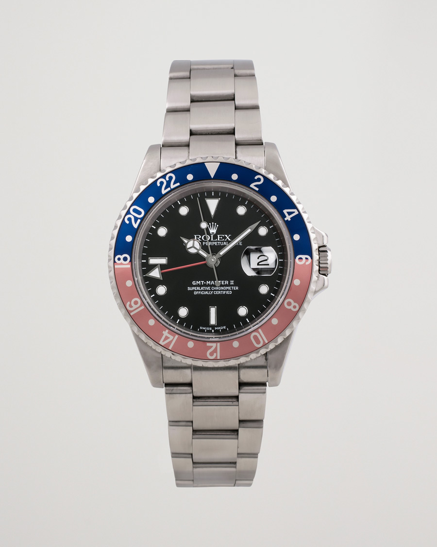 Mies | Pre-Owned & Vintage Watches | Rolex Pre-Owned | GMT-Master II 16710 Silver